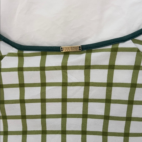 LAKE Plaid Women's Pajama set in Green and White medium - Picture 5 of 5